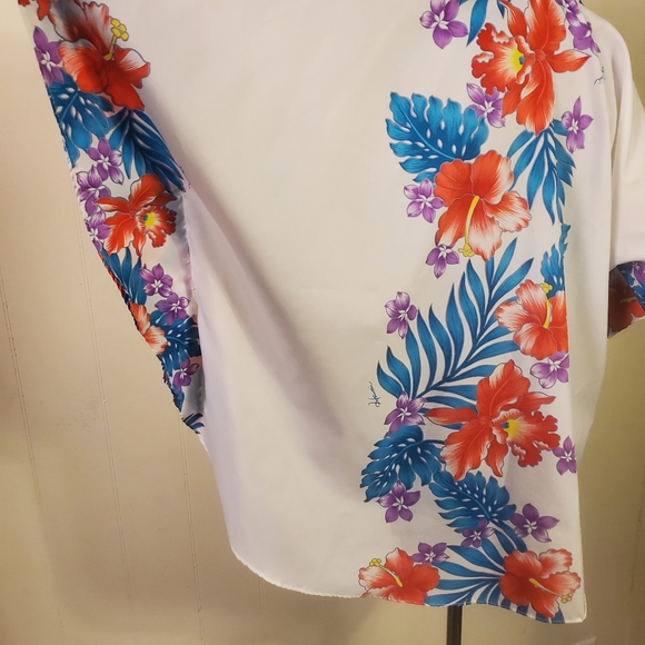 Vintage 80's Kalena of Hawaii Woman's Pullover Flutter Sleeve Top OS - Picture 5 of 7